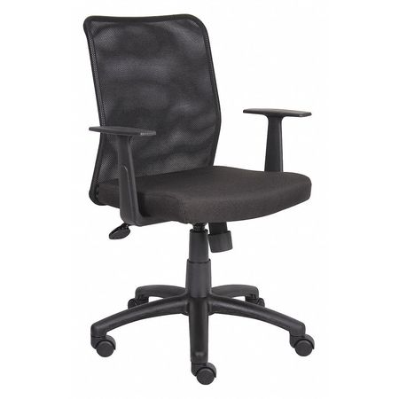 Zoro Select Fabric Task Chair, 21 1/2-, Fixed, Black 452R27