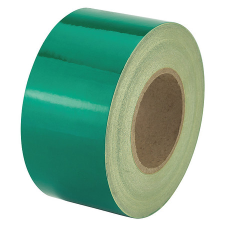 ZORO SELECT Marking Tape, Solid, Green, 3" W MC3GN
