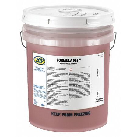 Zep 35 lb. Heavy-Duty Powdered Car and Truck Wash Pail, Pink, Formula 965 51733