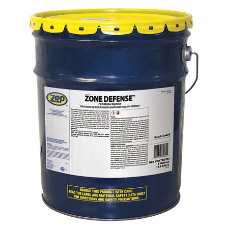 Zep Zone Defense Cleaner/Degreaser, 5 gal Pail, Ready to Use, Solvent Based J32835