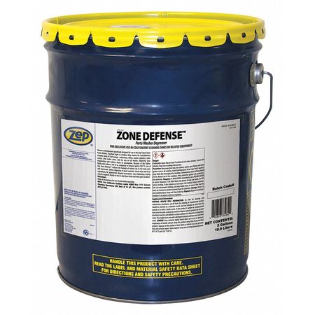 ZEP Zone Defense Cleaner/Degreaser, 5 gal Pail, Ready to Use, Solvent Based J32835