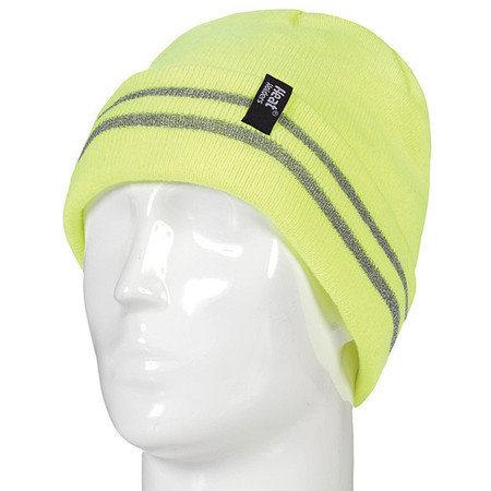 Heat Holders Knit Cap, Covers Head, Universal, Bright Yl HHXM02120