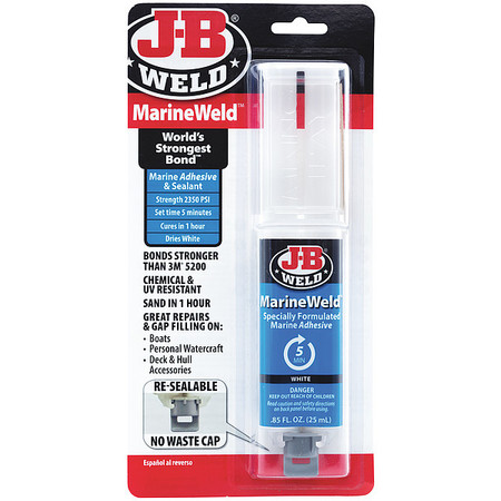 J-B Weld Glue Stick, MinuteWeld Series, Light Amber, Dual-Cartridge, 1:01 Mix Ratio, 15 hr Functional Cure 50172