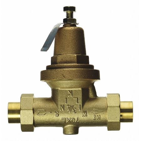 Zurn Valve, 3/4" Pipe Size, Bronze, 6"L, Standard 34-70XLDUC