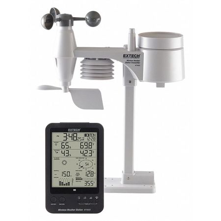 EXTECH Wireless Weather Station, 0 to 111.8 mph WTH600-KIT