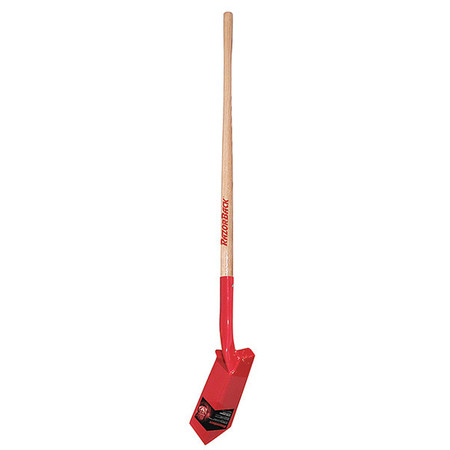 Razor-Back 13 ga Trenching Shovel, Steel Blade, 48 in L Natural Wood Handle 47025