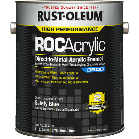Rust-Oleum Acrylic Enamel Coating, Safety Blue, 1 gal 314209