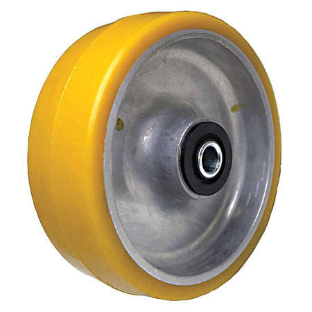 ZORO SELECT Caster Wheel, 1500 lb. Load, Green Wheel P-UA-080x020/050R