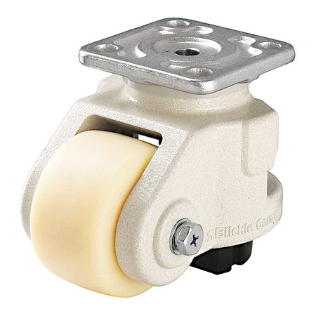 Zoro Select Leveling Caster, 4400lb. Load, White Wheel HRSP-GSPO 90G