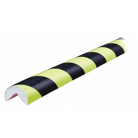 KNUFFI Corner Guard, Rounded, Fluorescent Bk/Yl 60-6702-4