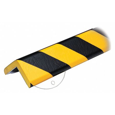 KNUFFI Corner Guard, Flat, Black/Yellow 60-6862