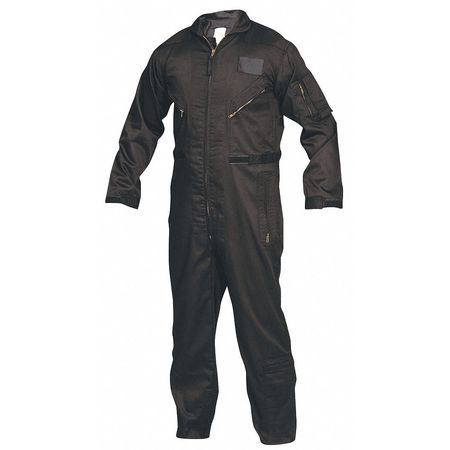 TRU-SPEC Flight Suit, XL, 34" Inseam, Black 2653