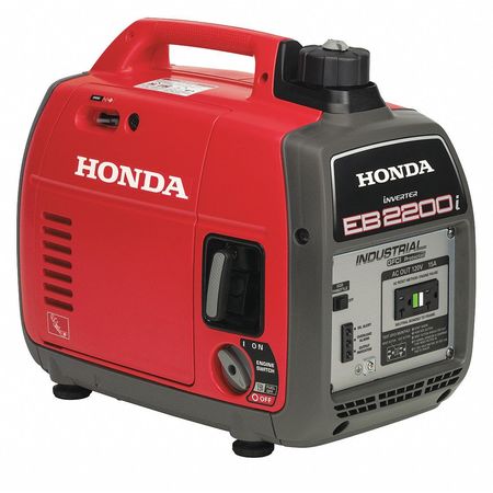 Honda Portable Generator, 1,800 W Rated, 2,200 W Surge, 18.3 A EB2200ITA