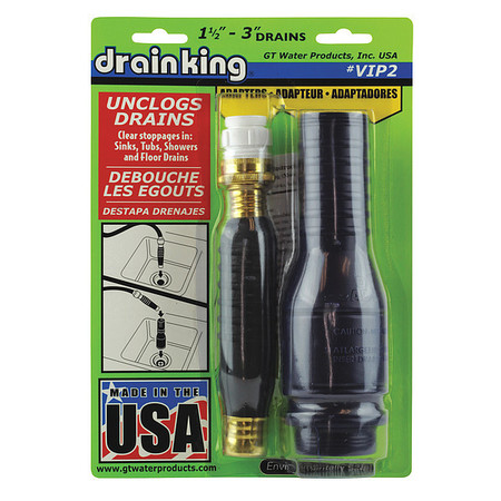 DRAIN KING Drain Adapter, 1-1/2" to 3" Size VIP2