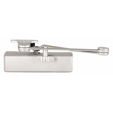 DORMAKABA Manual Hydraulic Stanley QDC 300 Door Closer Heavy Duty Interior and Exterior, Silver QDC314F689