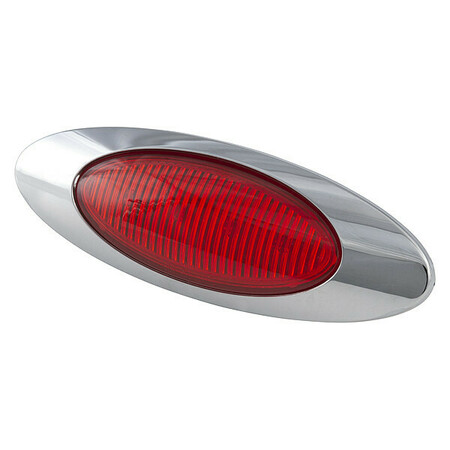 GROTE Clearance and Marker Lamp, Red, Oval 45582