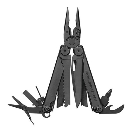 Leatherman 2-7/8 in. Serrated Blade Wave Plus Multi-Tool with Black Handle and 21 Functions WAVE PLUS