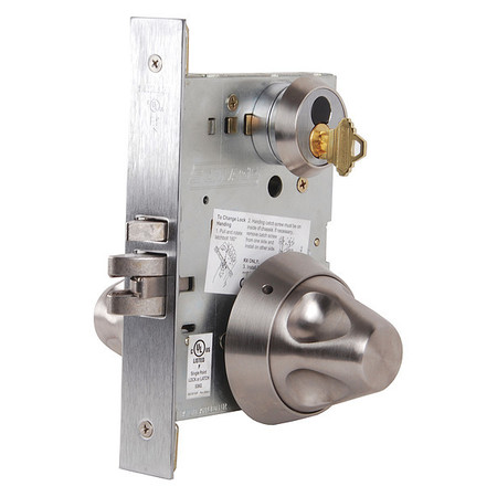 SCHLAGE Door Lever Lockset, Mechanical, Mortise L9080T SK1 630