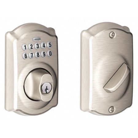 Schlage Residential Push Button Lockset, Deadbolt Handle BE365 CAM 619