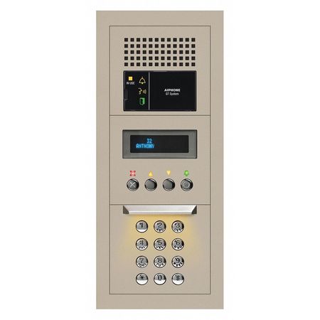AIPHONE Audio Entrance Station, 7-1/2" H x 5/8" D GTA-DESB