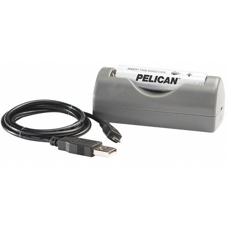 Pelican Battery Charger, 7" L x 5" W x 2" D 02380R-3040-000