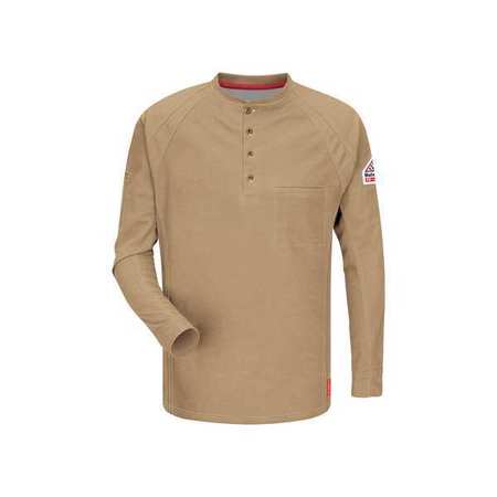 VF IMAGEWEAR Flame-Resistant Crewneck Shirt, M, Khaki QT20KH RG M