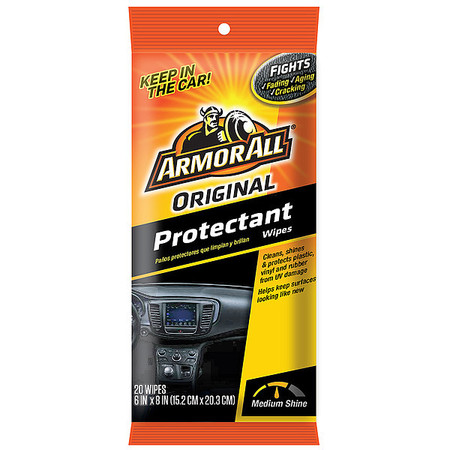 ARMOR ALL Vehicle Protectant, Wipe On, 22 oz., White 18241