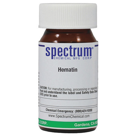 SPECTRUM Hematin, 5g, CAS 15489-90-4, Amber Glass H1156-5GM