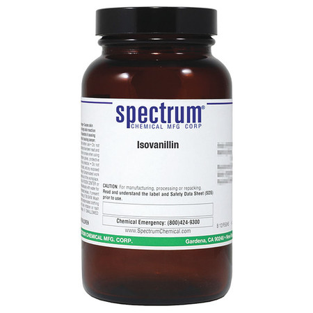 SPECTRUM Isovanillin, 100g, CAS 621-59-0, Amber Glss I3248-100GM
