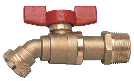 Watts Boiler Drain Valve, 3/4 In MNPT, Brass BD-QT- 3/4