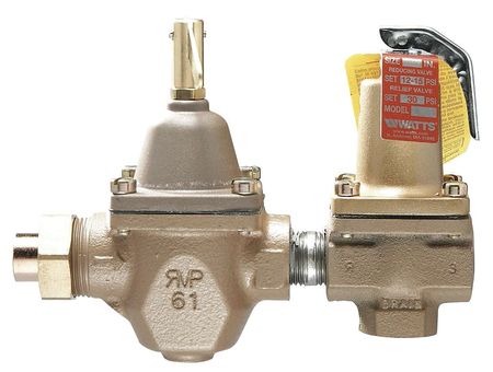 Watts Fill and Relief Valve, 1/2 In, 30 psi, Iron S1450F
