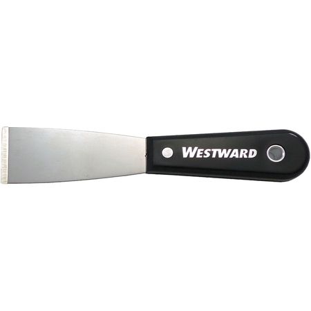 WESTWARD Putty Knife, Stiff, 1-1/2", SS 46A912