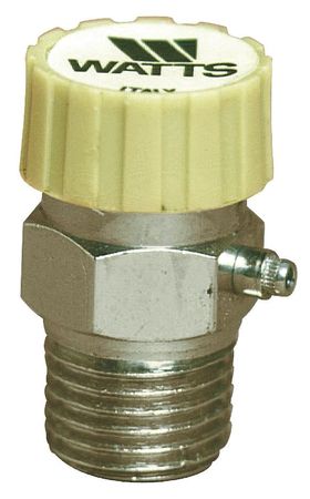 WATTS Automatic Vent For Hot Water, 1/8In, Brass HAV- 1/8