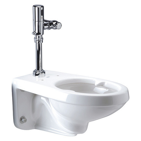 ZURN Flush Valve Toilet, 1.28 gpf, Flush Valve, Wall Mount, Elongated, White Z5616.213.00.00.00