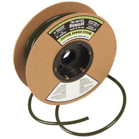 The Better Bungee Bungee Rope, Military Green, 1/4 in. D BBR1/4MG