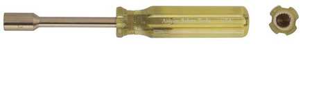 AMPCO SAFETY TOOLS Nut Driver, 3/8 in, Solid, Fluted, 3-7/16 in ND-3/8