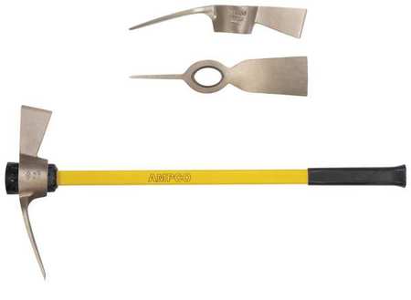 Ampco Safety Tools Mattock, Non-Spark, 5.4 lb., 16-1/4 in L M-55FG