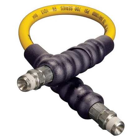 ENERPAC H7202, 2 ft., Thermo-plastic High Pressure Hydraulic Hose, .25 in. Internal Diameter H7202