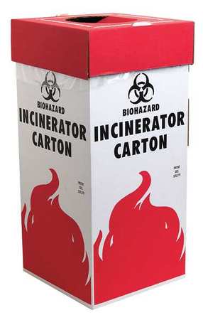 Sp Scienceware Biohazard Incinerator Carton, 16 gal, PK6 F13205-0001