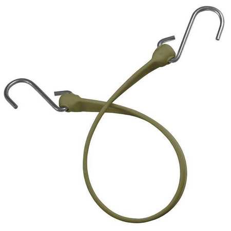 THE BETTER BUNGEE Polystrap, Military Green, 24 in. L, SS BBS24SMG