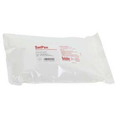 BERKSHIRE Cleanroom Sterile Wipes, White, Soft Pack, Knitted Polyester, 9 in x 9 in, Unscented SSP1200.003.12