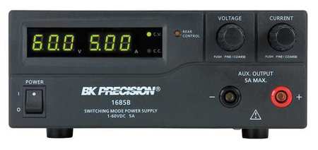 B&K Precision Switching DC Power Supply, 100/240V AC, 60V DC, 5A 1685B