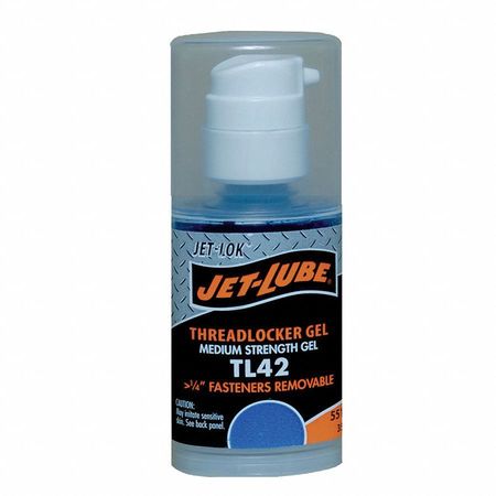 Jet-Lube Threadlocker, TL42, Blue, Medium Strength, Gel, 35 mL Bottle 55163