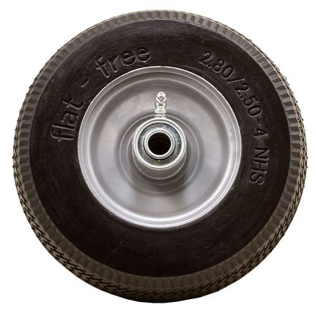 Marastar Flat Free Wheel, Polyurethane, 275 lb, Gray 00025