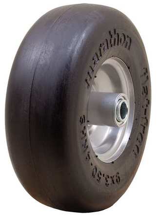 Marastar Polyurethane Flat Free Wheel, 300 lb, Gray 01014