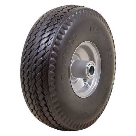 Marastar Flat Free Wheel, Polyurethane, 300 lb, Gray 30031