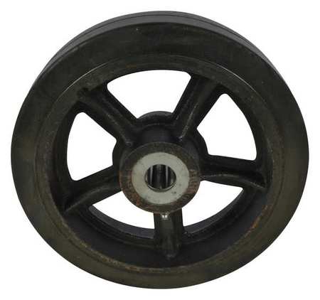 DAYTON Wheel, 10in X 2.5in Mold-on Rubber MH2LRL401G