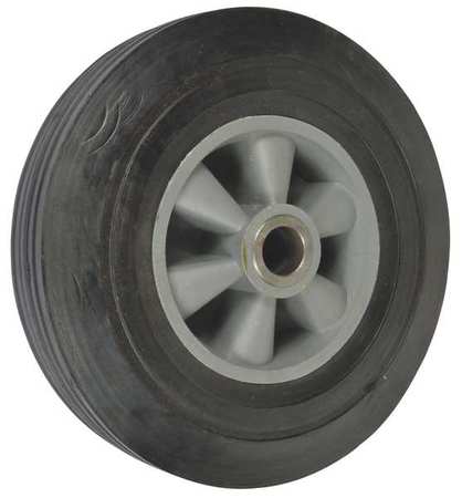 DAYTON Wheel, 10in X 2.75in Solid Rubber MH2LRL601G