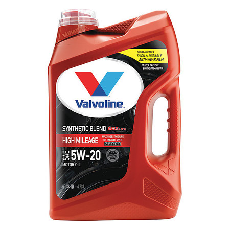 VALVOLINE Motor Oil, 5W-20 SAE Grade, 5 Qt. 881162