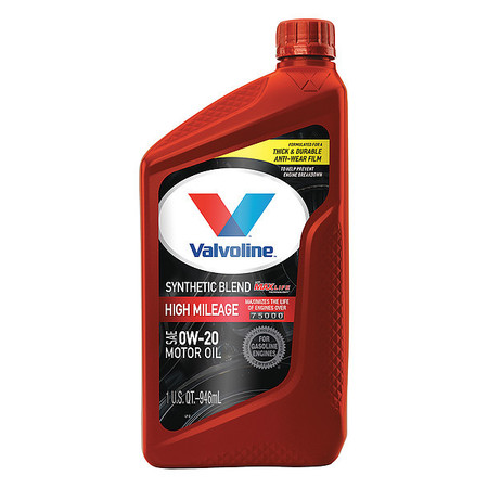 VALVOLINE Motor Oil, 0W-20 SAE Grade, 1 Qt. 833002